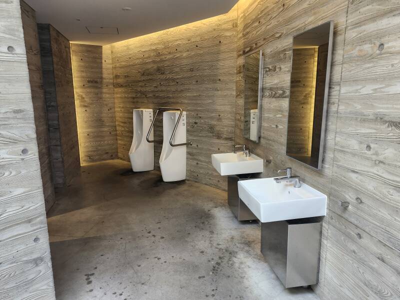 Sinks and urinals in the Ebisu Park Public Toilet