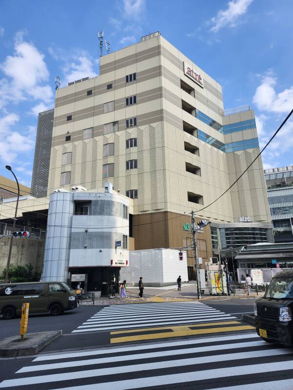 Koban or neighborhood police station, Ebisu Station Public Toilet, and Ebisu Station.