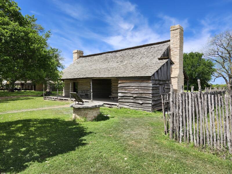 Original Johnson cabin in the Johnson Settlement.