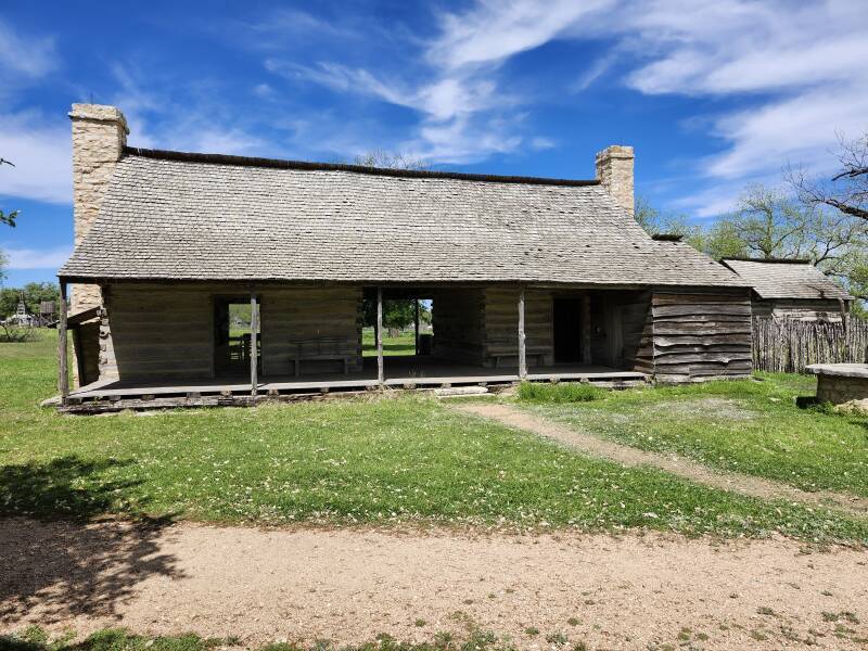 Original Johnson cabin in the Johnson Settlement.