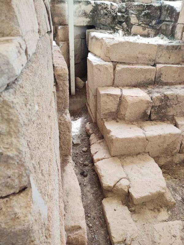 Drain line at the Minoan settlement of Agia Triada in south-central Crete.