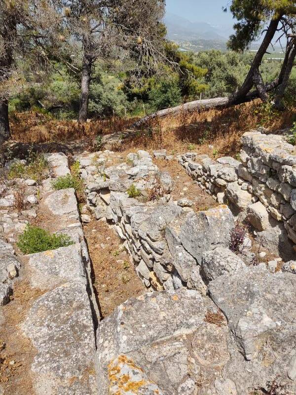 Drain line at the Minoan settlement of Agia Triada in south-central Crete.