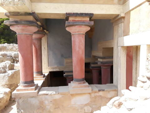 Lustral basin at Knossos palace complex.