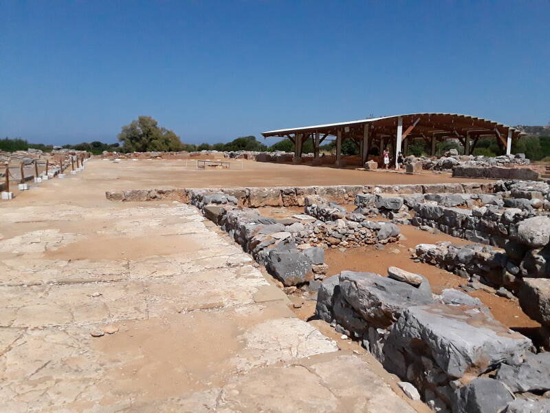 Central court of the Minoan palace at Malia.
