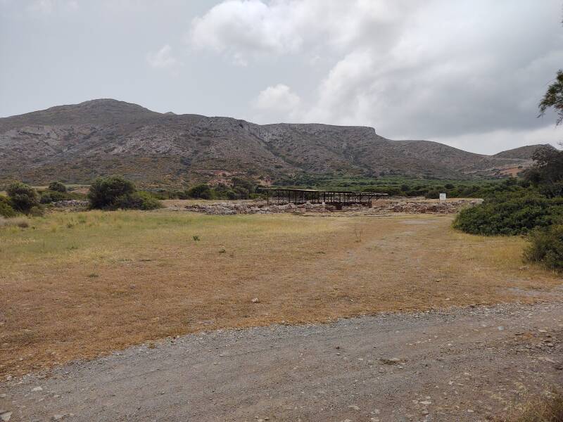 Mount Petsofas with its peak sanctuary near the Minoan port city of Roussolakkos in far eastern Crete.