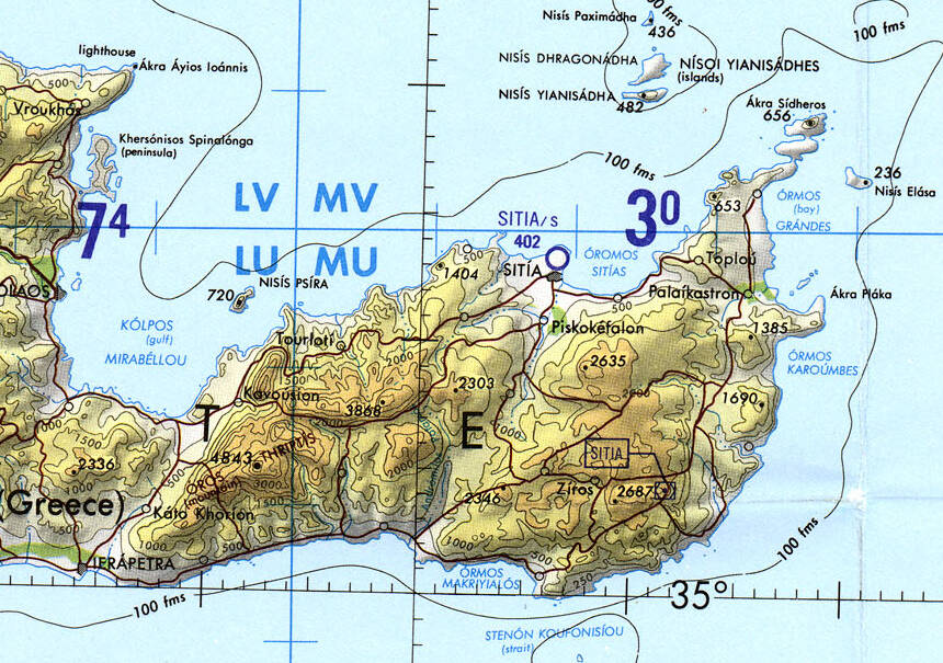 Tactical Pilotage Chart G-3C from the Perry Castañeda Library Map Collection at the University of Texas, https://maps.lib.utexas.edu/maps/