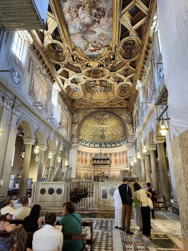 Nave of the Basilica of Saint Clement.
