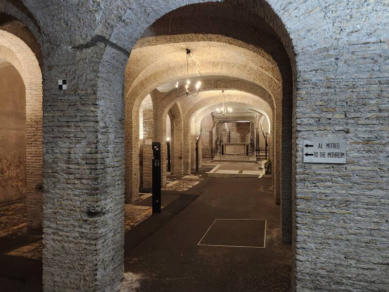 Nave of the late 3rd century church.