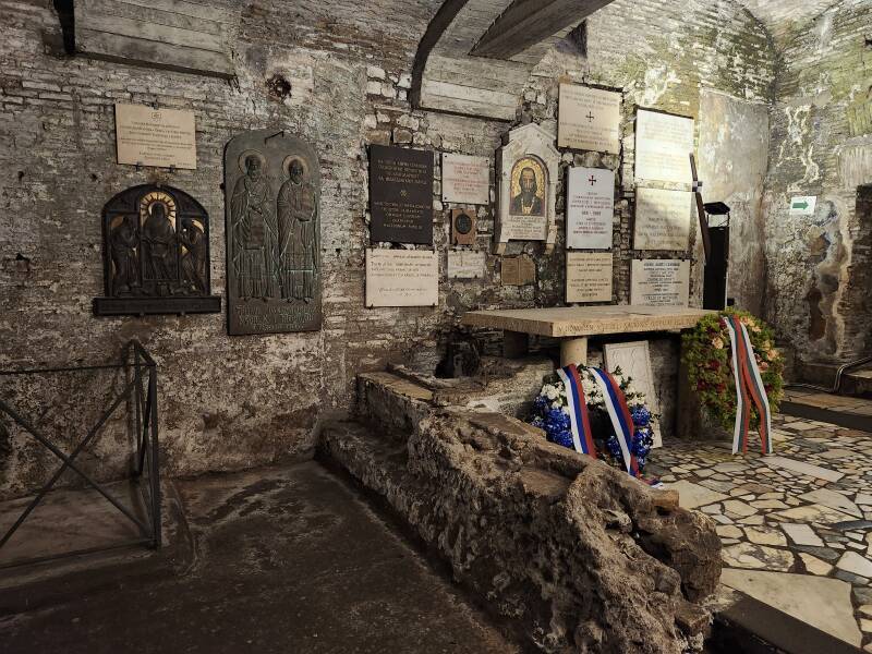 Purported tomb of Cyril.