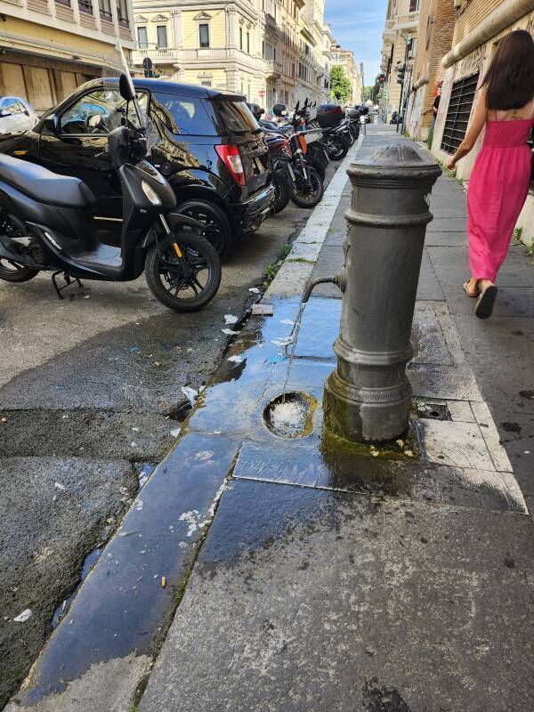 Street faucet near my lodging.