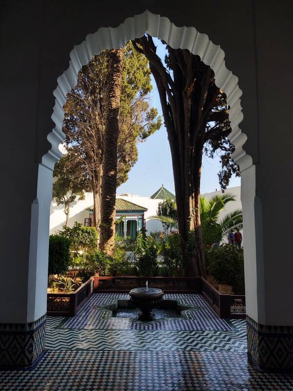 Fountain in Dar Jama'i, now a music museum, in Meknès.