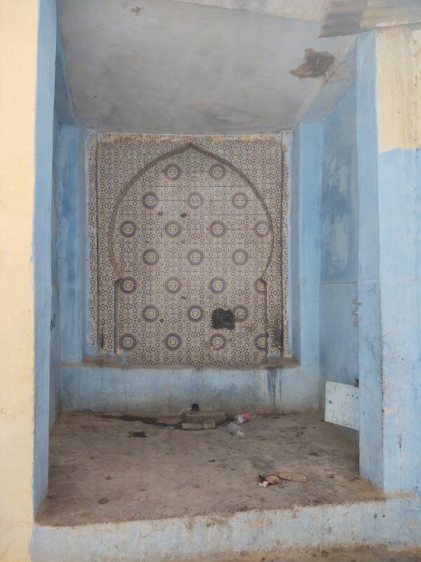 Fountain near the main mosque in the medina in Meknès.