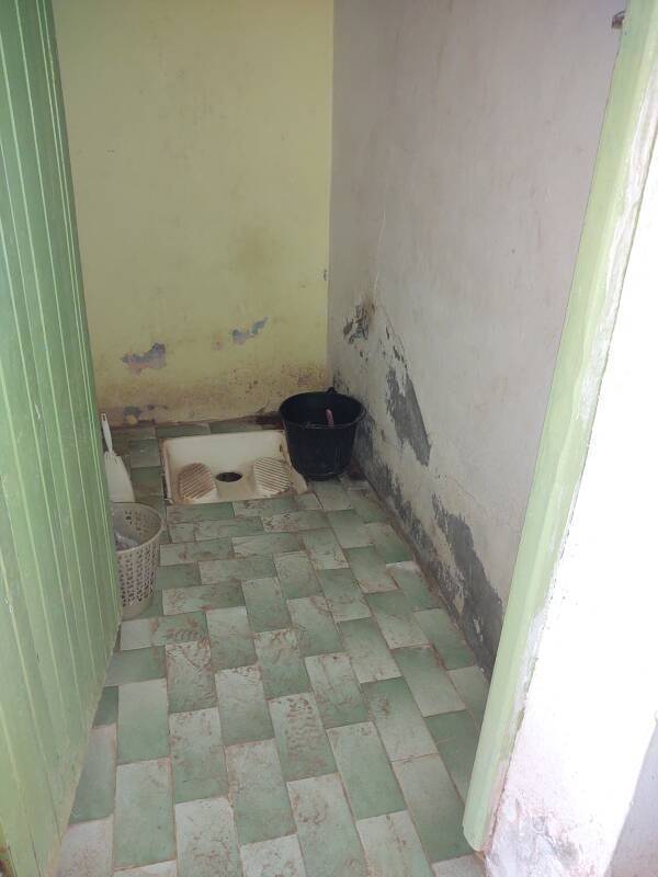Shared toilet in my guesthouse in M'Hamid.