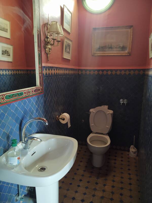 Bathroom at the American Legation in Tangier.
