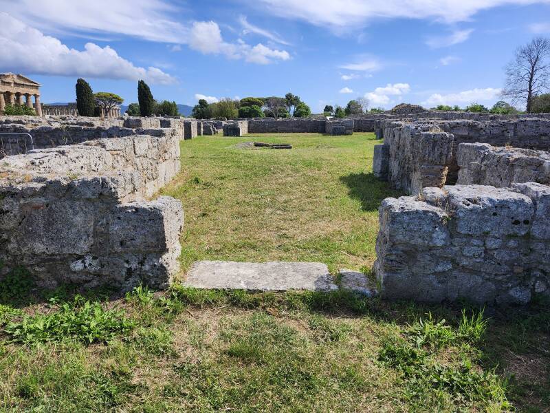 Impluvium within the ruins of a large house.