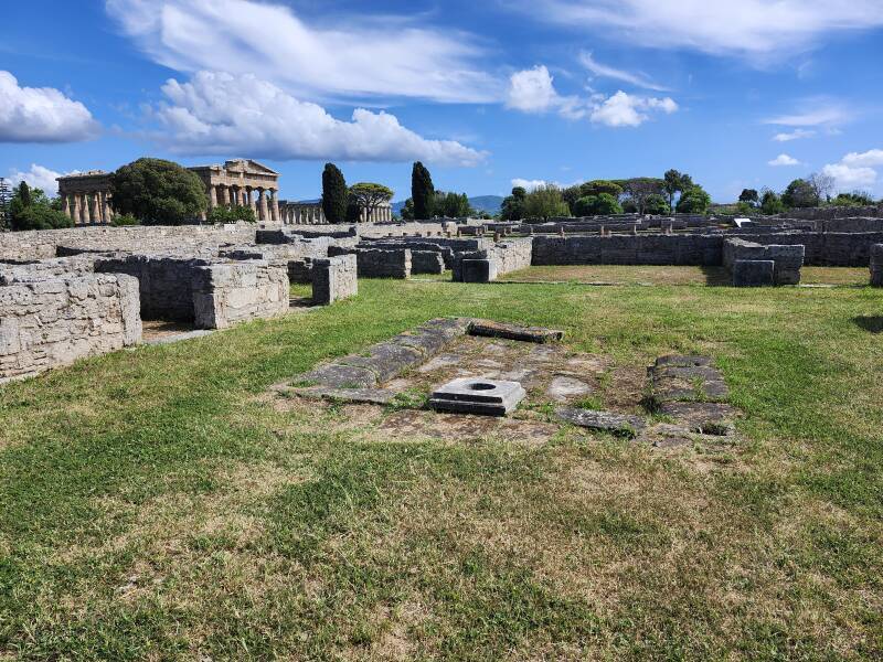 Impluvium within the ruins of a large house.
