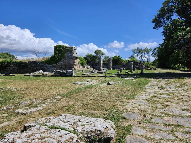 View toward Porta Giustizia