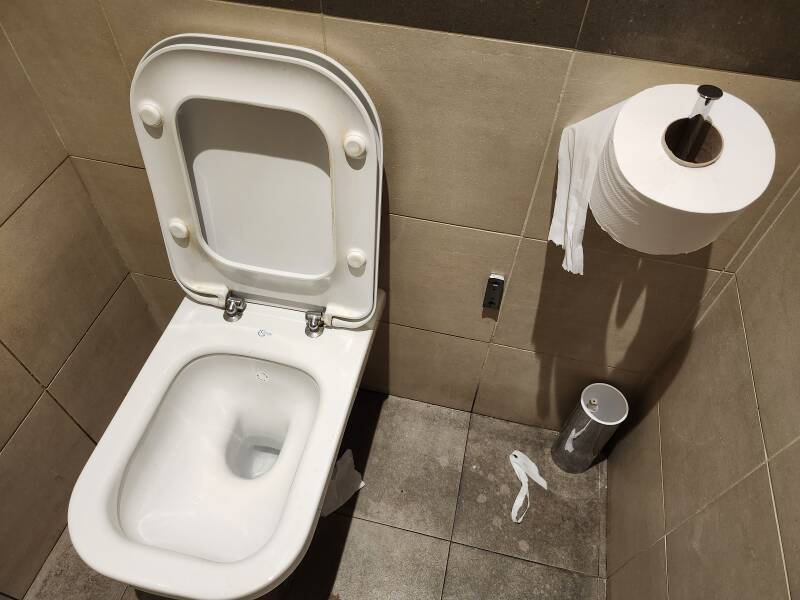 Toilet at the Lateran Basilica.