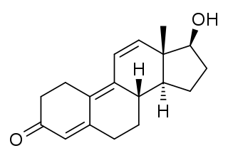 Trenbolone molecule