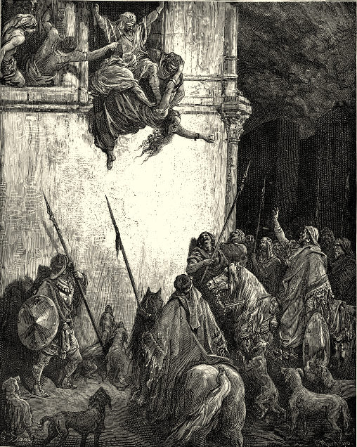 Doré's 'The_Death_of_Jezebel', from https://commons.wikimedia.org/wiki/File:The_Death_of_Jezebel.jpg