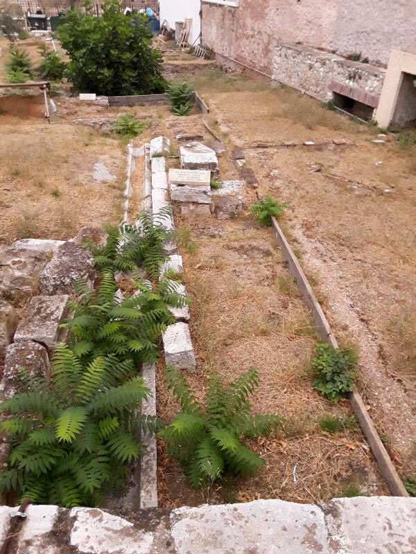 Late Roman-era drains in the Agora in Athens.