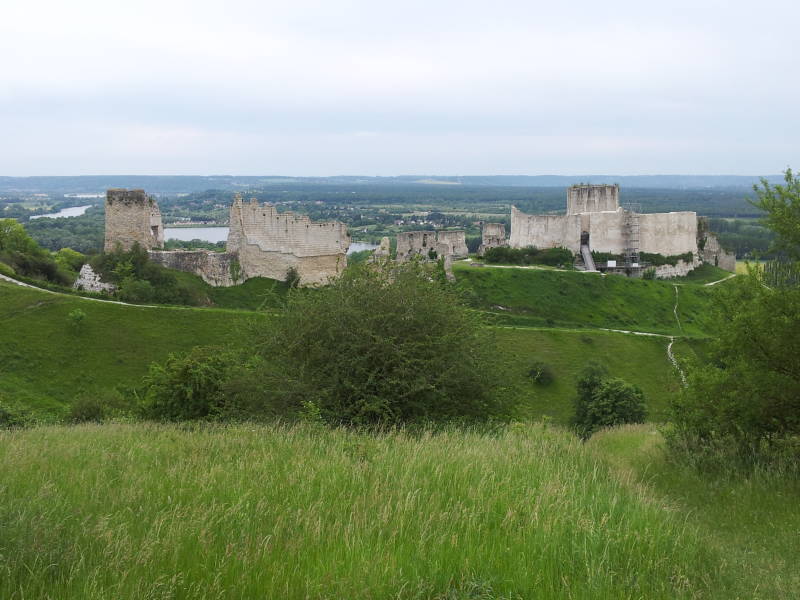 Chateau Gaillard along the Seine between Paris and Normandy.