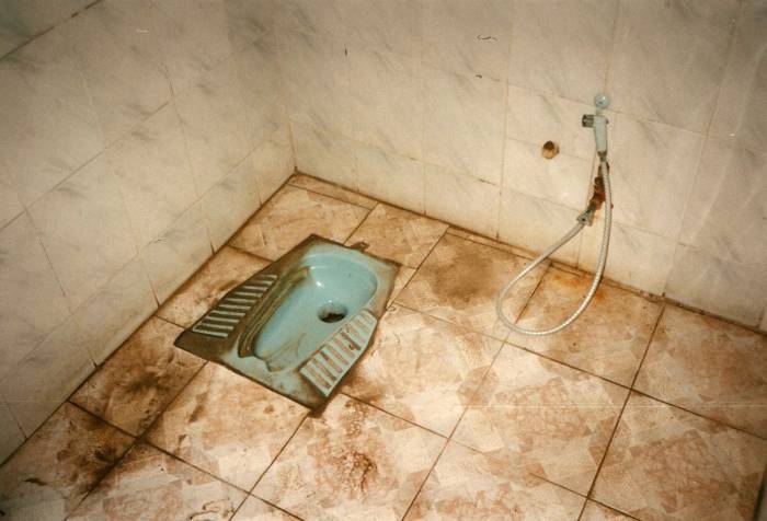 Toilet at Muhamed Aly Bedouin village, Dahab, Sinai Peninsula, Egypt.