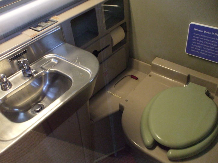 DC-7 toilet, NASM, Washington DC, USA.