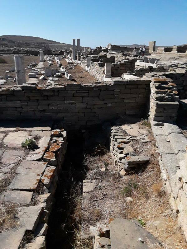 Another miscellaneous drain near the Roman-era public baths at the northwest corner of the Agora of the Italians.