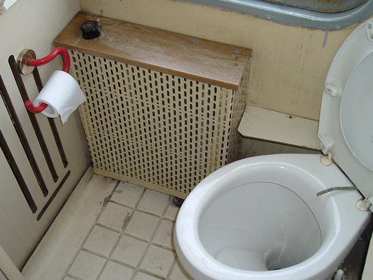 Turkish train toilet.