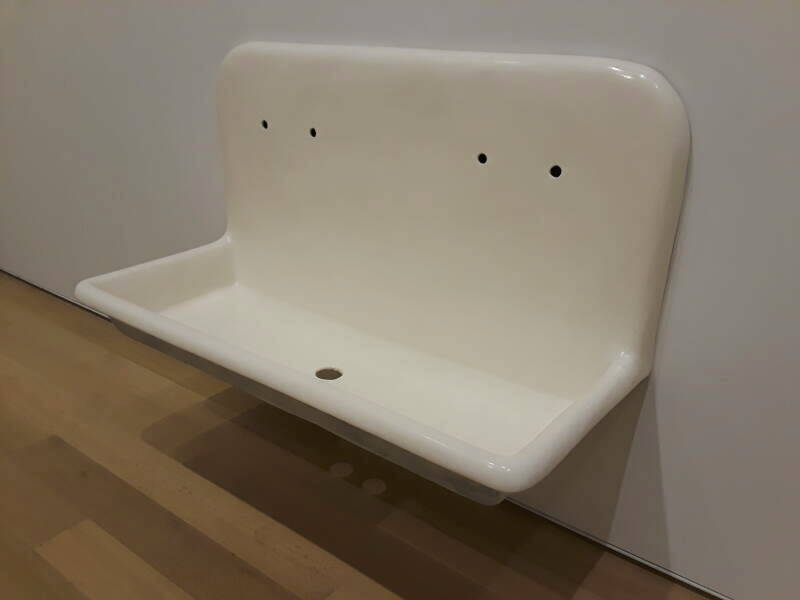 'Double Sink' by Robert Gober at the Art Institute of Chicago.