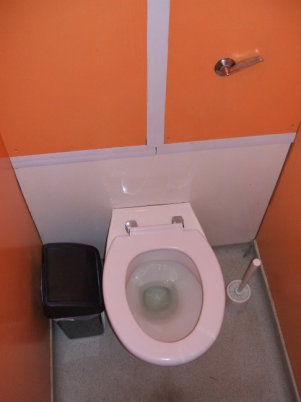 Toilet at the Castle Rock Hostel, Edinburgh, Scotland.