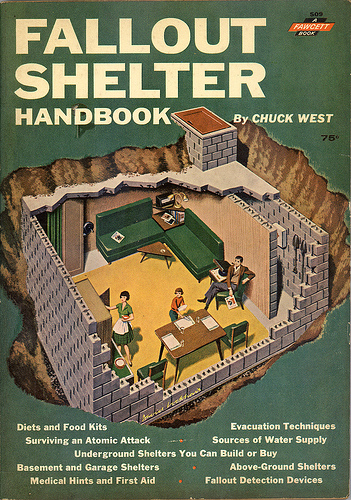 Fawcett book 'Fallout Shelter Handbook' by Chuck West.
