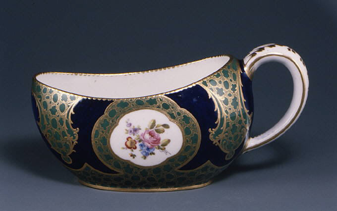 1757-58 French chamber pot from Sèvres in the Lauzun Room within the Metropolitan Museum of Art in New York, public domain image from https://www.metmuseum.org/art/collection/search/206661?sortBy=AccessionNumber&ao=on&ft=chamber+pot+(pot+de+chambre+ovale)&pg=1&rpp=20&pos=10.