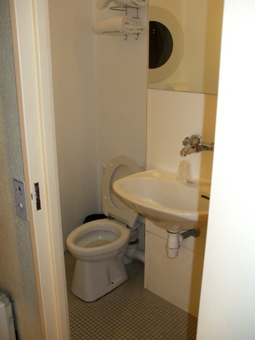 Toilet in a hotel in Cergy, outside Paris.