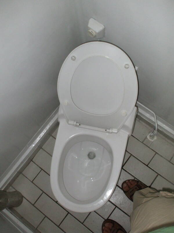 Toilet at the Marble House hotel in Athens.