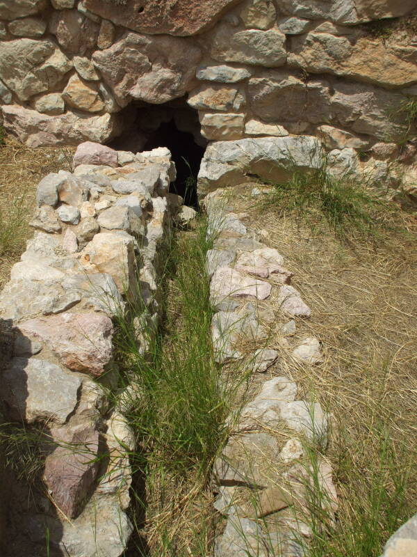 Public latrine in the citadel of Tiryns.