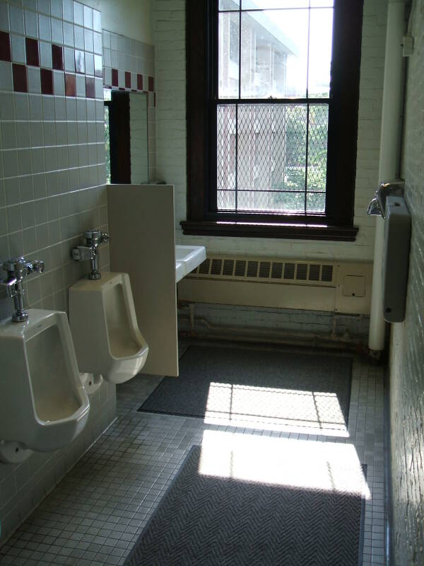 Harvard Museum of Anthropology and Ethnology restroom.