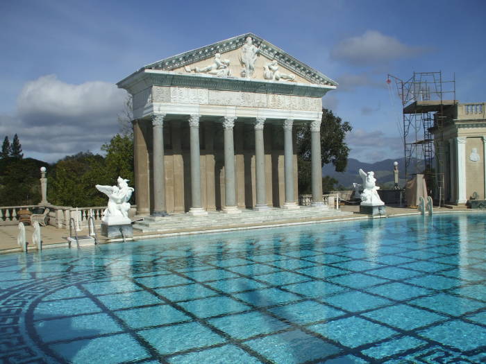 Neptune Pool at William Randolph Hearst's estate at San Simeon, California.