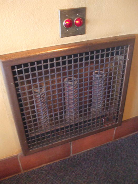 1920s electrical heating element at William Randolph Hearst's estate at San Simeon, California.