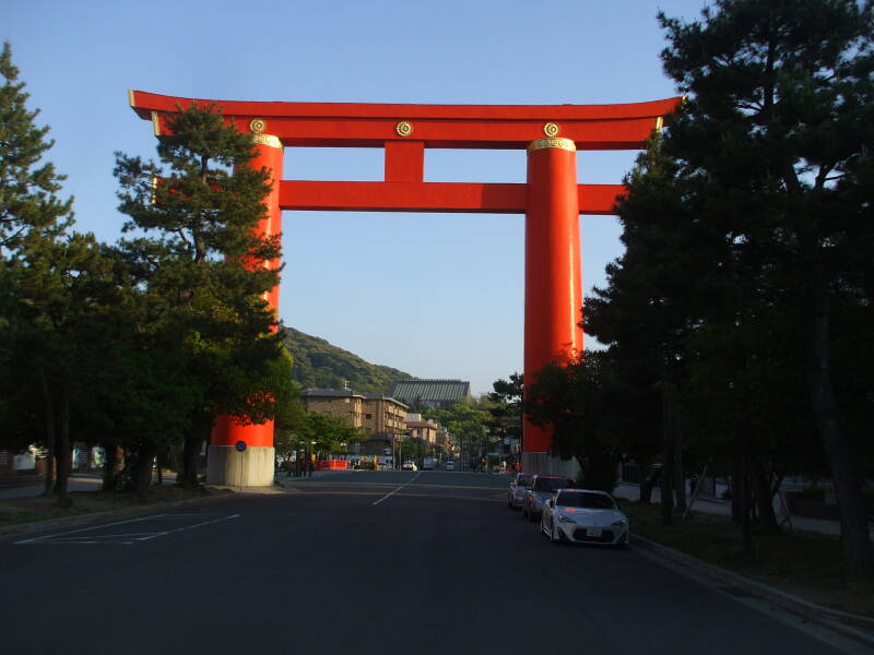 Torii at Heian-jingū in Kyōto.