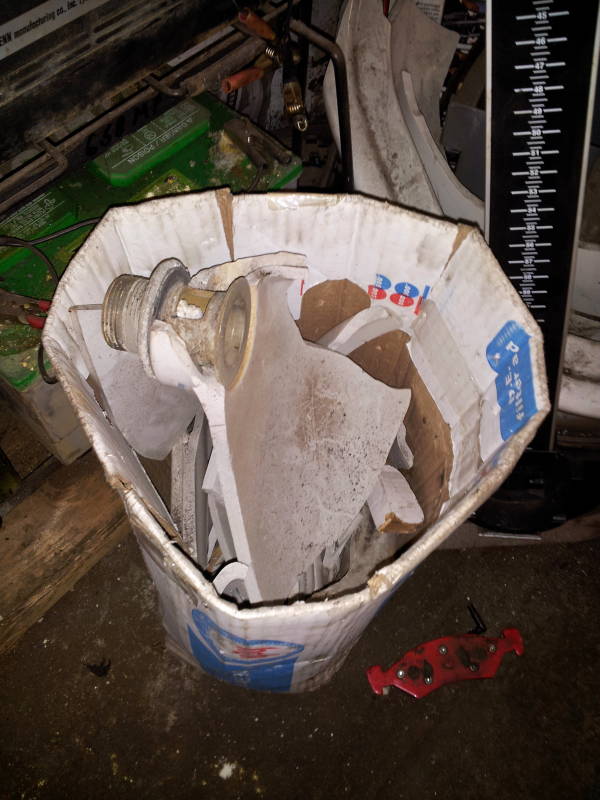 Adolf Hitler's sink and faucets at Greg's Auto Repair shop in Florence, New Jersey.