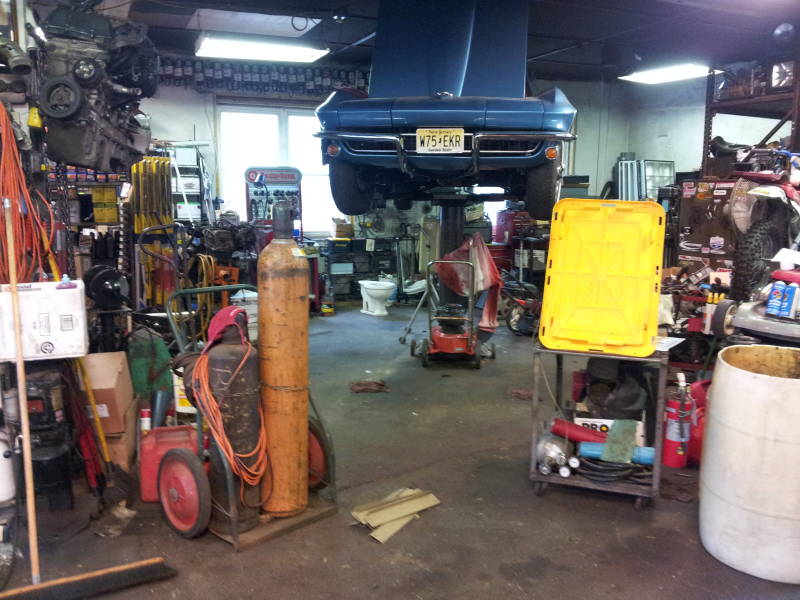 Greg Kohfeldt's garage in Florence, New Jersey.