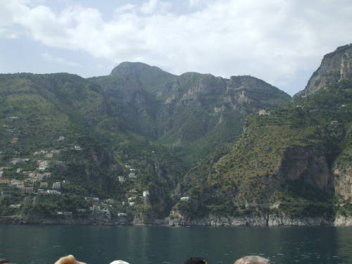 Amalfitani coast between Positano and Amalfi, west of Salerno.