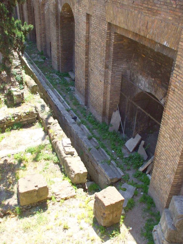 Latrines at the Roman Senate in Rome.