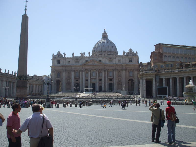 Saint Peter's Basilica and the Vatican.