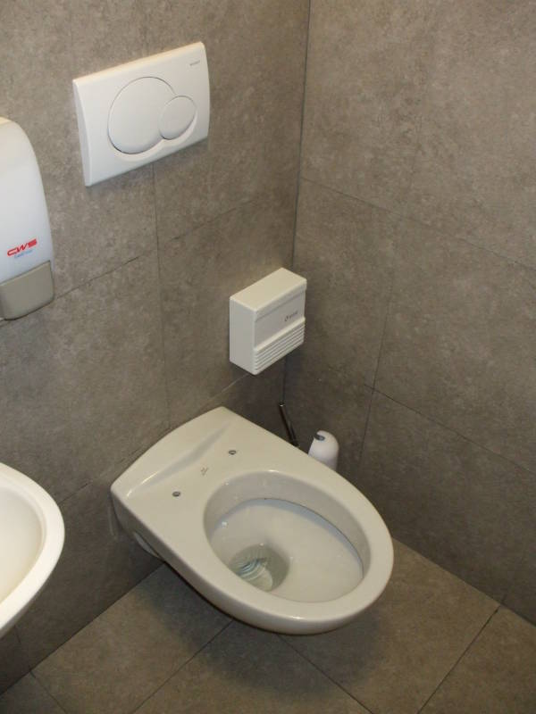 Vatican toilet, at the Vatican musem.