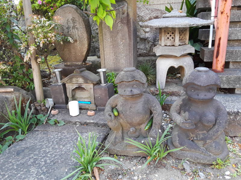 Kappa statues at Sōgen-ji or Kappa-dera temple in Tokyo Asakusa district.
