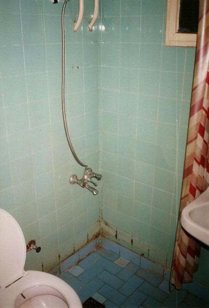 Toilet at Otel Derviş, Konya, Turkey.