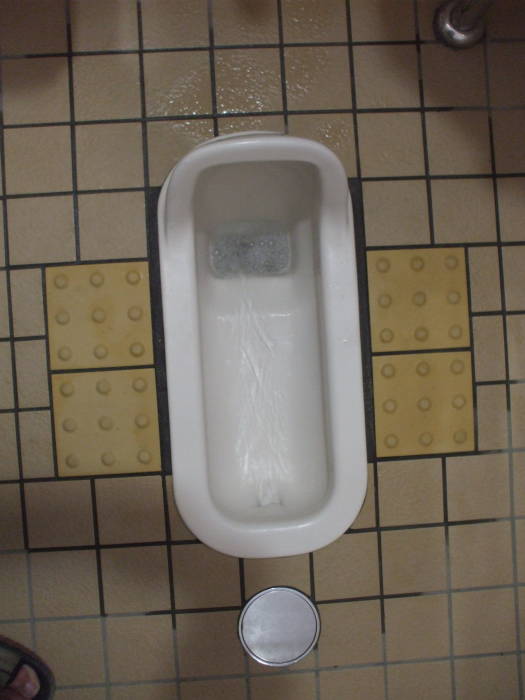 Squat toilet at Ginkaku-ji temple in Kyōto.